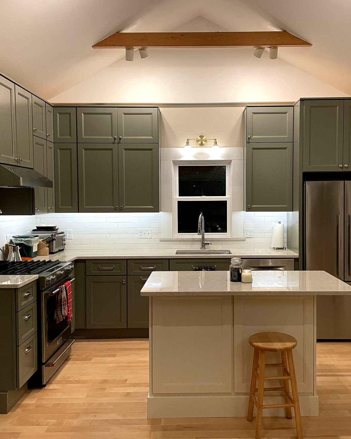 Detail work on a finished luxury kitchen